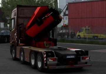 Scania PGRS 2016 Crane Flatbed Chassis Add-Onv1.1 для Euro Truck Simulator 2 (v1.57.x)
