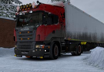 SCANIA WINTERверсия 1.1 для Euro Truck Simulator 2 (v1.53)