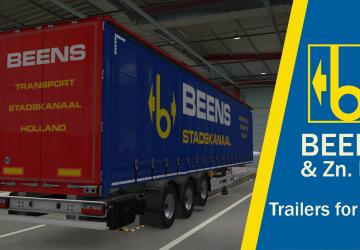 Скин BEENS & Zn. B.V. STADSKANAAL для стандартных прицеповv1.0 для Euro Truck Simulator 2 (v1.39.x)