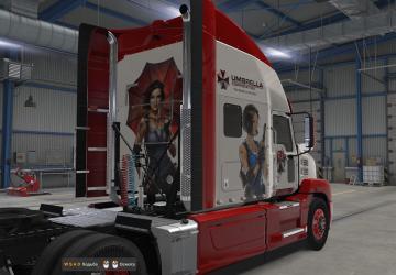 Скин Джилл Валентайн для Mack Anthemверсия 0.1 для American Truck Simulator (v1.41.x, - 1.43.x)