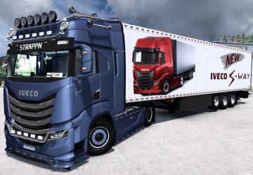 Скин IVECO S-Way для Schmitz S.KO Reconstructedv1.0 для Euro Truck Simulator 2 (v1.37.x)