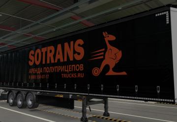 Скин на полуприцеп SOTRANSверсия 1.5 для Euro Truck Simulator 2 (v1.53)