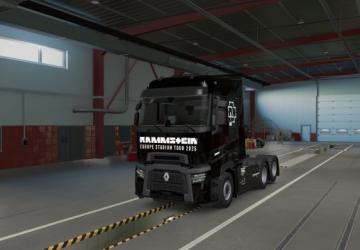 Скин Rammstein на Renault Tверсия 1.0 для Euro Truck Simulator 2 (v1.54.x)