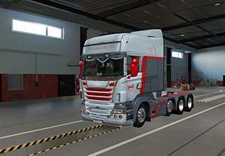 Скин РЖД для Scania R by RJLверсия 1.0 для Euro Truck Simulator 2 (v1.36.x, - 1.39.x)