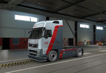 Скин РЖД Volvo FH Classicверсия 1.0 для Euro Truck Simulator 2 (v1.36.x, - 1.39.x)