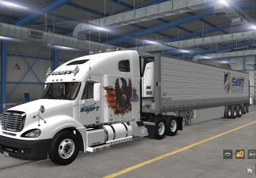 Скин «Swift» для «Freightliner Century & Columbia C 120»v1.1 для American Truck Simulator (v1.38.x, - 1.42.x)