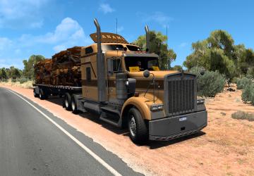 Скин «TANAMI» для грузовика Kenworth W900Bv1.0 для American Truck Simulator (v1.44-1.45)