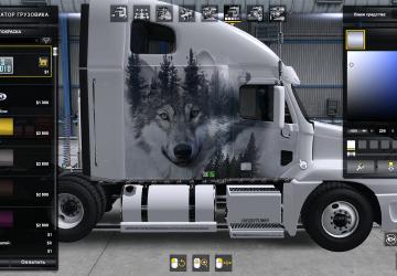 Скин Wolf для Freightliner Century & Columbiav1.1 для American Truck Simulator (v1.35.x, - 1.42.x)