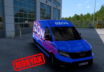 Скинпак «Логистические компании» для MAN TGE 3.140v1.0 для Euro Truck Simulator 2