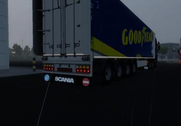 Скины для брызговиков SCS Трейлеровверсия 1.0 для Euro Truck Simulator 2 (v1.45-1.54)