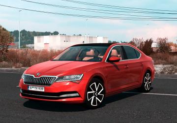 Skoda Superb 2024версия 1.1 для American Truck Simulator (v1.57.x)