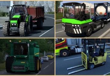 Slow Traffic Vehiclesверсия 2.0 для Euro Truck Simulator 2 (v1.53.x)