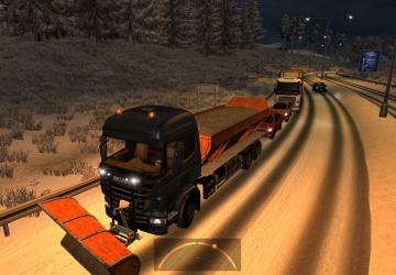 Снегоуборочная Scania в трафикверсия 1.2 для Euro Truck Simulator 2 (v1.40.x, 1.41.x)