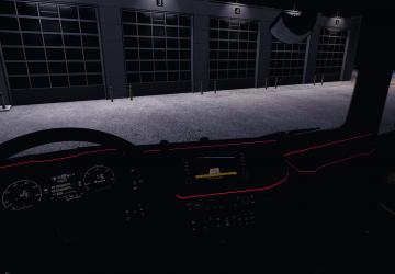 Светящаяся лента SCANIA redверсия 1.53 для Euro Truck Simulator 2 (v1.53)