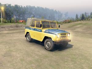 Текстура для Уаз-469 «Милиция»версия 1 для SpinTires (v03.03.16)