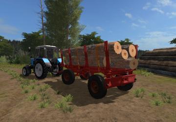 Телега лесовозверсия 1.5 для Farming Simulator 2017 (v1.5.x)
