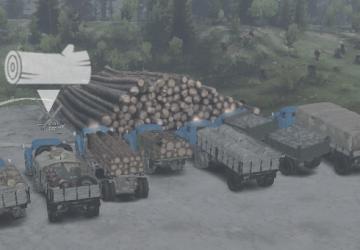 Платформы и прицепы, полуприцепы Мазверсия 1 для SpinTires (v03.03.16)