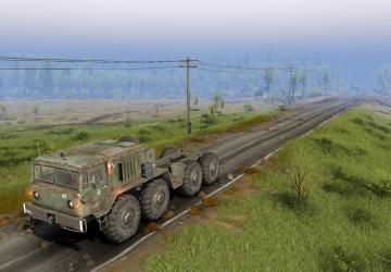 Текстура для двухполосной бетонной дорогиv1.1 для SpinTires (v1.7.1)