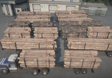 TWM’s Pittsview Mega Log Trailer Packверсия 1.0 для SnowRunner (v38.0)