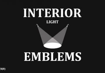 Interior Lights & Emblemsверсия 11.1.9 (26.01) для Euro Truck Simulator 2 (v1.57.x)