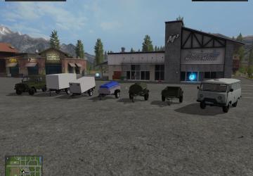 УАЗ пакверсия 1.1 для Farming Simulator 2017 (v1.5.х)