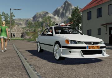 Peugeot 406 «Такси из Марселя»версия 1.0 для Farming Simulator 2019 (v1.7.1.0)