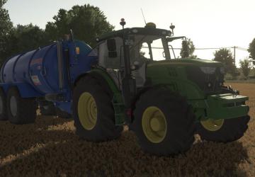 John Deere 6R Medium Frame 2015версия 1.0.0.0 для Farming Simulator 2025