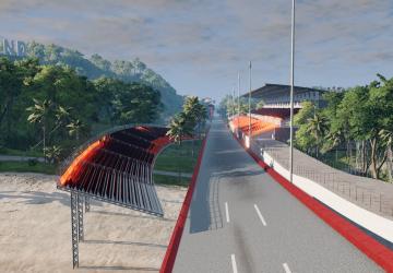 Карта «Quadoval Island Super Speedway»версия 1.5 для BeamNG.drive (v0.38.x)