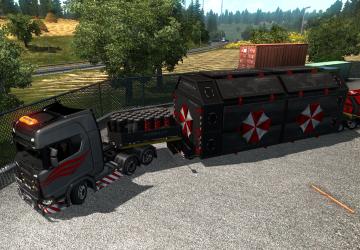 Негабаритный груз «Umbrella Cargo»версия 2.2 Fix для Euro Truck Simulator 2 (v1.57.x)