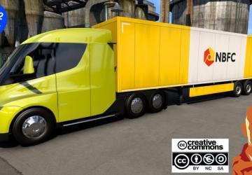 Tesla Semi Truckверсия 2.0p для Euro Truck Simulator 2 (v1.57.x)