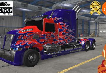 Western Star 5700XE Optimus Primeверсия 1.0 для American Truck Simulator (v1.57.x)