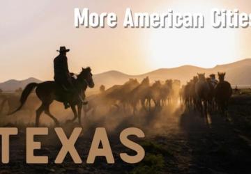 More American Cities (Texas)версия 1.3 для American Truck Simulator (v1.57.x)