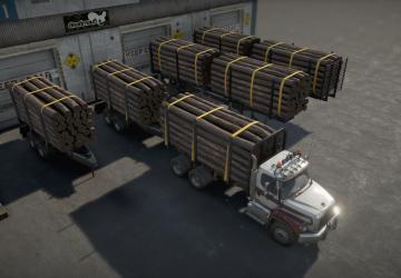 TWM Pittsview Medium Log Trailer Packверсия 1.0 для SnowRunner (v32.1)