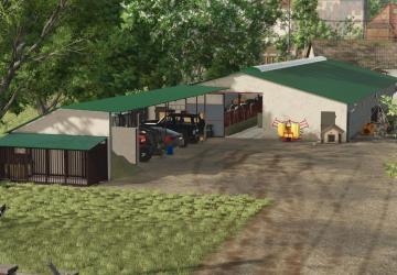 Cow Barn with shedверсия 1.0.0.0 для Farming Simulator 2025
