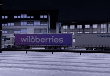 Скин WILDBERRIES для Krone Paper linerверсия 2.0 для Euro Truck Simulator 2 (v1.57 и <)