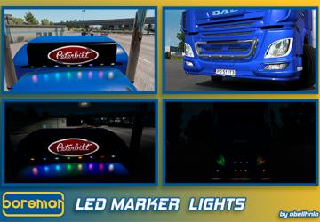 Boreman LED Marker Lightsверсия 1.9.10 для Euro Truck Simulator 2 (v1.57.x)