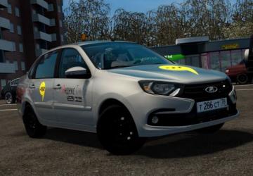 Lada Granta FL 2018 (Яндекс такси)версия 05.01.2022 для City Car Driving (v1.5.9.2)