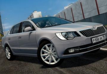 2014 Skoda Superbверсия 03.01.2022 для City Car Driving (v1.5.9.2)