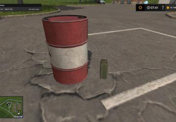Бочка и канистрадля Farming Simulator 2017