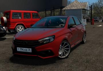 Lada Vesta Sport 1.8 By Heisenbergверсия 18.12.2021 для City Car Driving (v1.5.9.2)