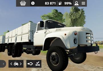 ЗИЛ 133ГЯ и прицеп GKB 8350версия 1.0 для Farming Simulator 20 (v0.0.063)