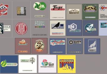 Lore appropriate company logo stickersверсия 1.5 для SnowRunner (v32.1)