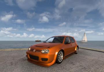 Volkswagen Golf Mk4 1.9TDI with Body kitv1.6 для Euro Truck Simulator 2 (v1.57.x)