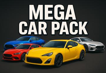 Mega Car Pack.версия 1.0 для BeamNG.drive (vv0.37.x)