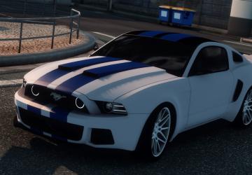 Ford Mustang «Need For Speed»версия 1.7 для Euro Truck Simulator 2 (v1.50.x, - 1.57.x)