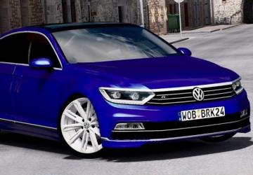 Volkswagen Passat Rline 2015версия 1.8 для Euro Truck Simulator 2 (v1.50.x, - 1.57.x)
