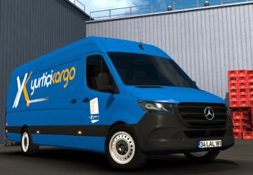Mercedes Benz Sprinter 2019версия 2.1 для Euro Truck Simulator 2 (v1.57.x)
