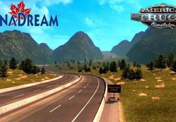Карта «CanaDream»версия 2.57 для American Truck Simulator (v1.57.x)