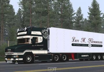 Scania T580 Klemmensenверсия 8.0 для Euro Truck Simulator 2 (v1.57.x)