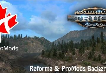 Reforma & ProMods Background Fixверсия 1.6.7 для American Truck Simulator (v1.57.x)